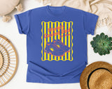World's Coolest Dad graphic tee in Flo Blue
