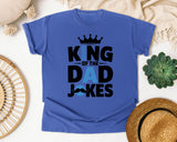 King Of The Dad Jokes graphic tee in Flo Blue