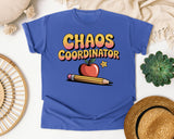 Chaos Coordinator graphic tee in Flo Blue
