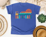 I Keep All My Dad Jokes In A Dad-A-Base graphic tee in Flo Blue