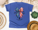 Honor The Brave 250 Years Of Freedom graphic tee in Flo Blue