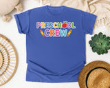 Preschool Crew graphic tee in Flo Blue