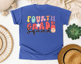 Fourth Grade Squad graphic tee in Flo Blue
