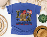 I Love My Daddy graphic tee in Flo Blue