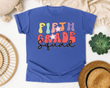 Fifth Grade Squad graphic tee in Flo Blue