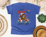 Let's Blow Some Merica Up graphic tee in Flo Blue