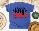 Tiny Human Farmer graphic tee in Flo Blue