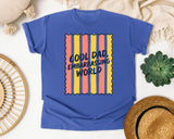 Cool Dad Embarrassing World graphic tee in Flo Blue
