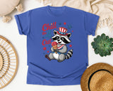 Chill The 4 Out Grey graphic tee in Flo Blue