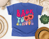 Back To School Hearts graphic tee in Flo Blue