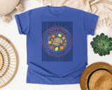 Cool Dad Est Forever Grey graphic tee in Flo Blue