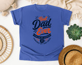 Best Dad Ever Fueled By Coffee Grey graphic tee in Flo Blue