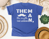 The Man The Myth The Legend Classic graphic tee in Flo Blue