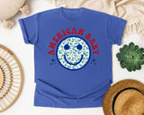 American Baby graphic tee in Flo Blue