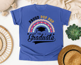 Proud Pop Pop Of The Graduate graphic tee in Flo Blue