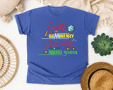 Goodbye Elementary School Hello Middle School graphic tee in Flo Blue