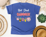Hot Dad Summer graphic tee in Flo Blue
