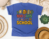 100 Days Abc Of School graphic tee in Flo Blue