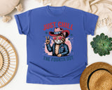 Just Chill The Fourth Out graphic tee in Flo Blue