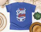 Best Dad Ever Fueled By Coffee White graphic tee in Flo Blue