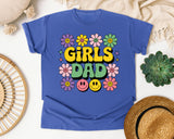 Girls Dad graphic tee in Flo Blue