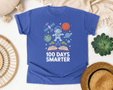 100 Days Smarter Astronaut graphic tee in Flo Blue