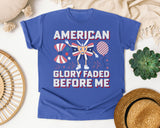 American Glory graphic tee in Flo Blue