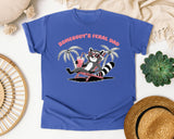 Somebody's Feral Dad graphic tee in Flo Blue