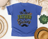 The Best Father In The Galaxy graphic tee in Flo Blue