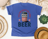 It's A Bad Day To Be A Cold American Beer graphic tee in Flo Blue