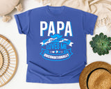 Papa The Only Man Who Loves Me Unconditionally White graphic tee in Flo Blue