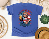 It's A Bad Day To Be A Bear graphic tee in Flo Blue
