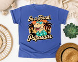 Papasaur graphic tee in Flo Blue