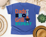 Dads BBQ Grill Expert graphic tee in Flo Blue