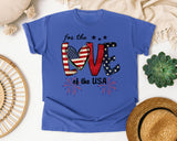 For The Love Of The USA graphic tee in Flo Blue