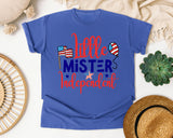 Little Mister Independent graphic tee in Flo Blue
