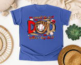 We Caught The Best Dad graphic tee in Flo Blue