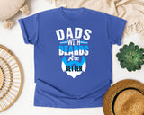 Dads With Beards Are Better White 3 graphic tee in Flo Blue