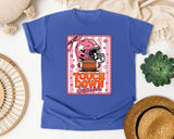 Touchdown Season Pink Helmet graphic tee in Flo Blue