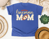 Lineman Mom graphic tee in Flo Blue