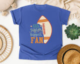 Little Sister Biggest Fan Ball graphic tee in Flo Blue