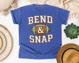 Bend And Snap Football graphic tee in Flo Blue