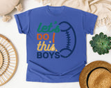 Lets Do This Boys Ball graphic tee in Flo Blue