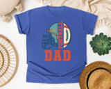 Football Dad Helmet 26 graphic tee in Flo Blue