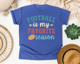 Football Is My Favorite Season Arrows graphic tee in Flo Blue