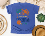 Im Not Yelling This Is My Football Mom Voice graphic tee in Flo Blue