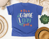 Its A Game Day Yall graphic tee in Flo Blue