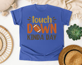 Touchdown Kinda Day graphic tee in Flo Blue