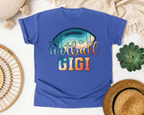 Football Gigi graphic tee in Flo Blue