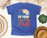 Ill Always Be Your Biggest Fan Retro graphic tee in Flo Blue